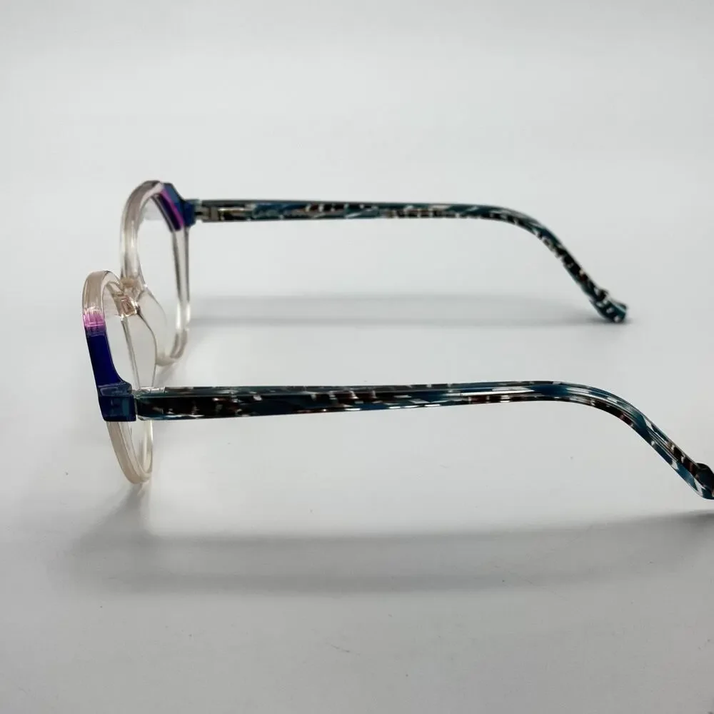 Face a Face Eyeglass Frames MOVES 2 3006 Pink Blush Crystal Frame 52-17-142 NEW